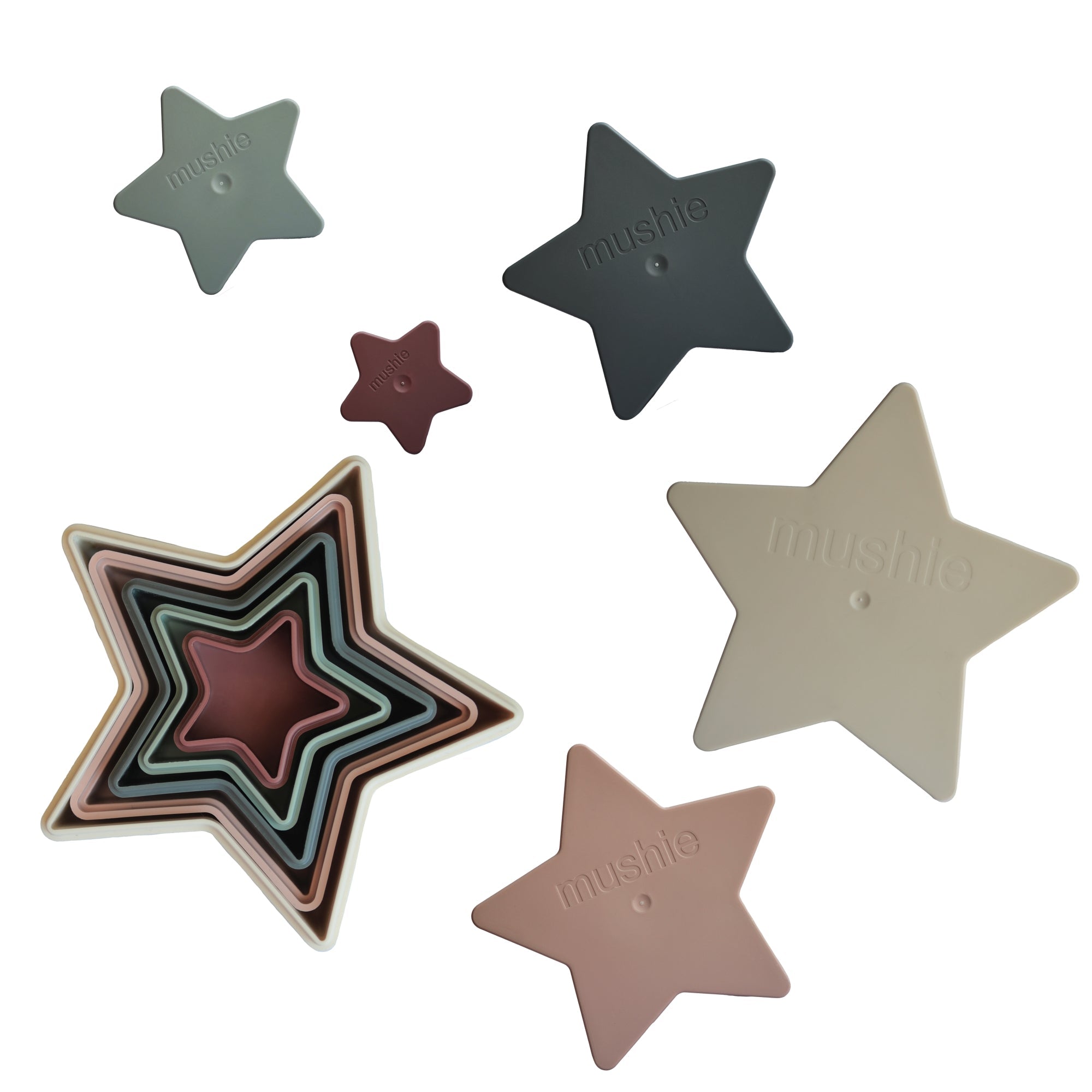 Mushie Nesting Stars Toy Original | Playroom Avenue