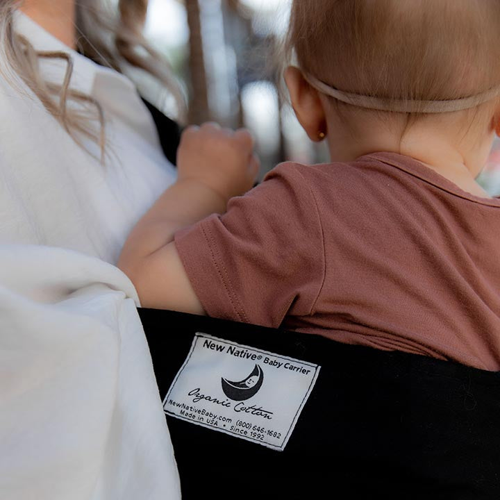 New Native® Inc. Organic Cotton Baby Carrier Black