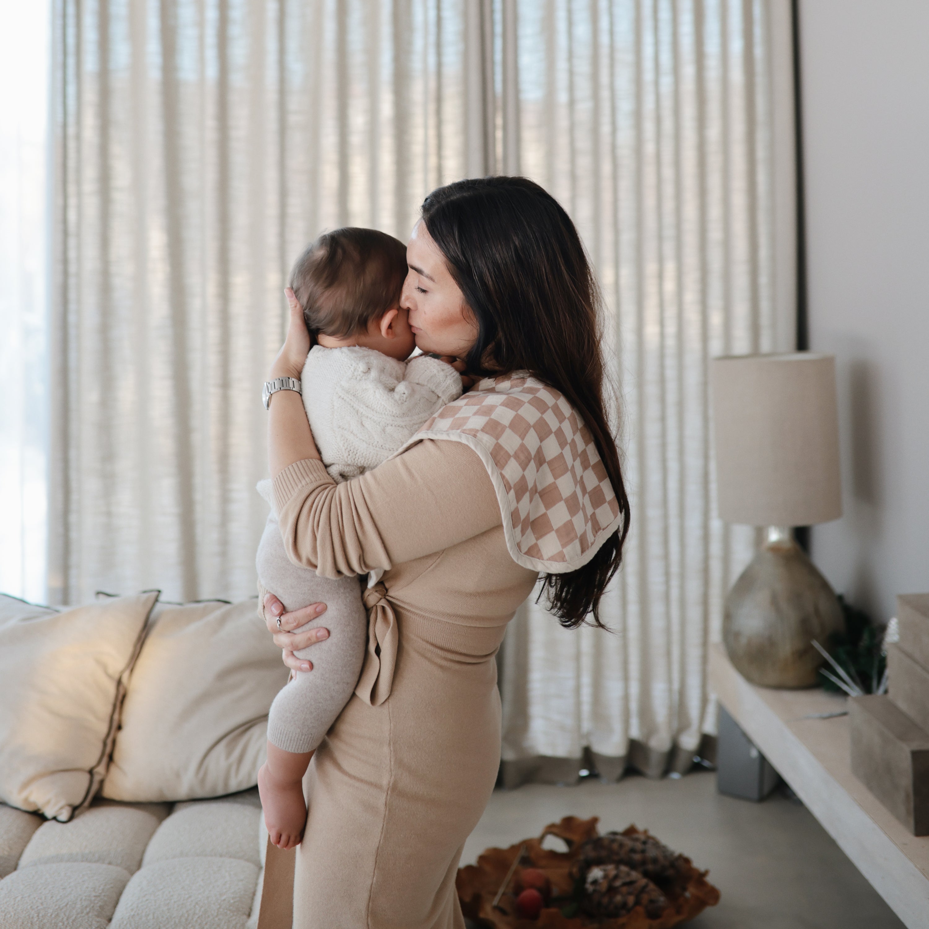 Mushie Organic Cotton Muslin Burp Cloth 2-Pack | Playroom Avenue