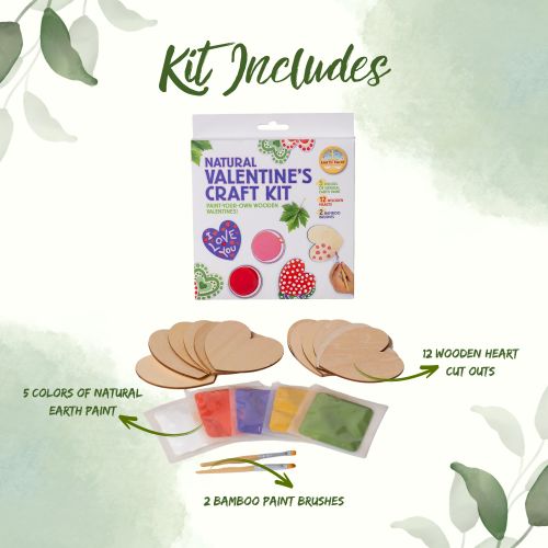 Natural Earth Paint Natural Valentine's Craft Kit | Playroom Avenue