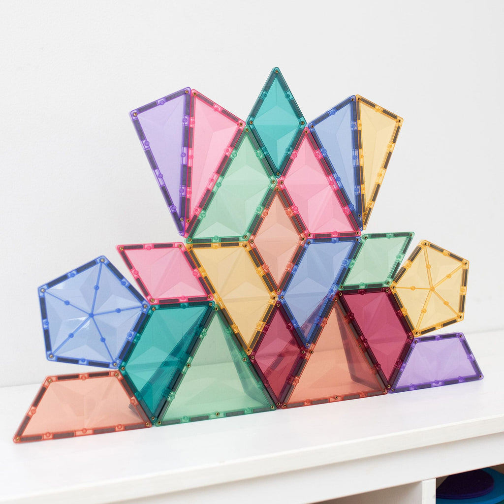 Connetix Magnetic Tiles | Pastel Expansion Pack (48 pcs) | Playroom Avenue