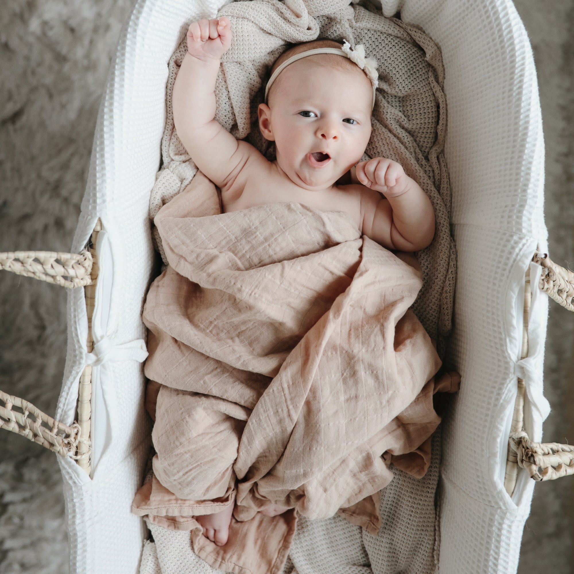 Mushie Organic Cotton Muslin Swaddle Blanket | Playroom Avenue