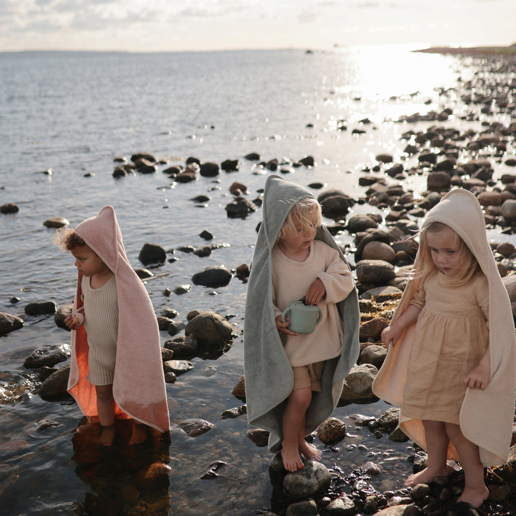 Mushie Organic Cotton Baby Hooded Towel | Playroom Avenue