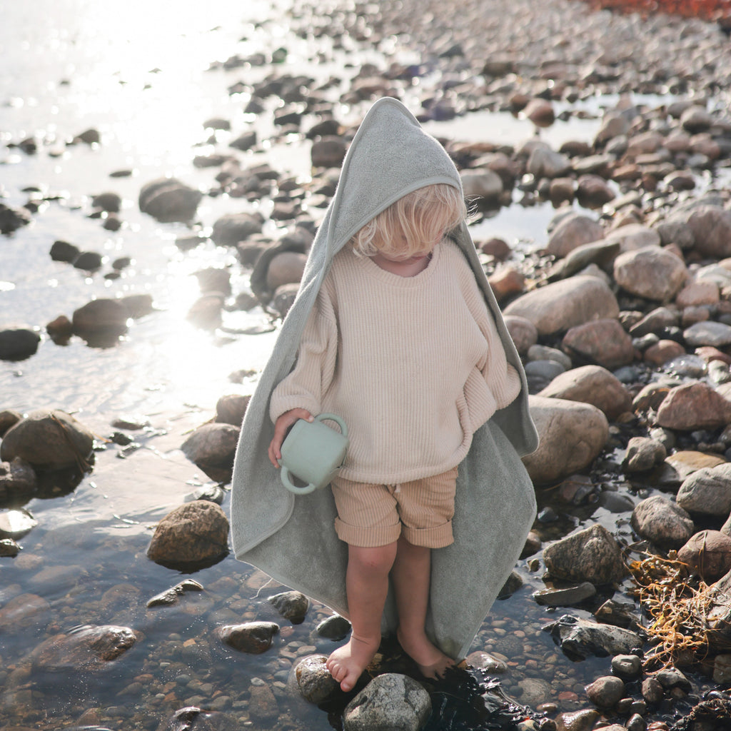 Mushie Organic Cotton Baby Hooded Towel | Playroom Avenue