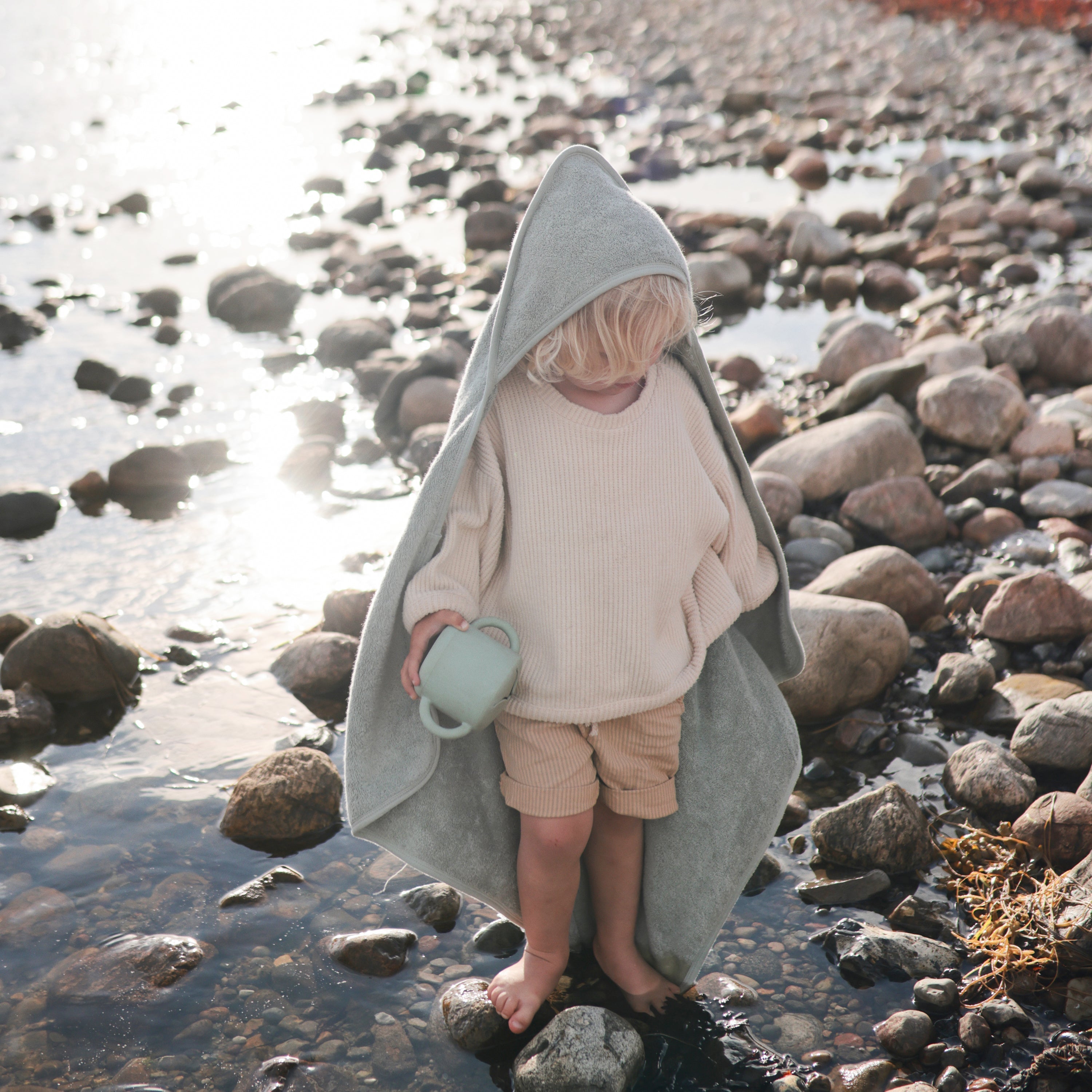 Mushie Organic Cotton Baby Hooded Towel | Playroom Avenue