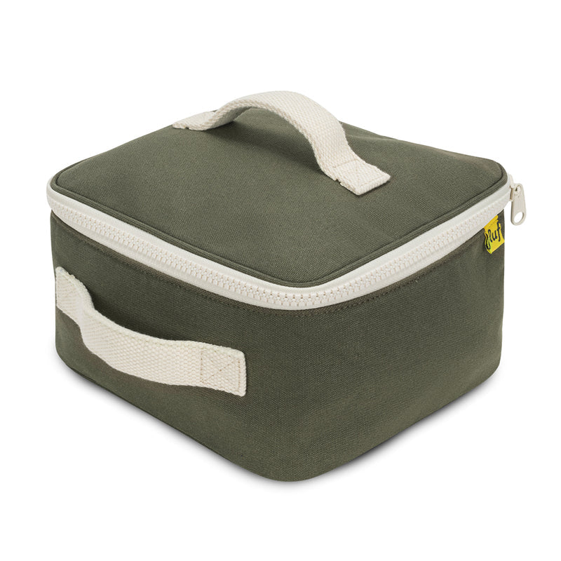 The Good Kiind Insulated Square Lunch Bags Dark Olive | Playroom Avenue