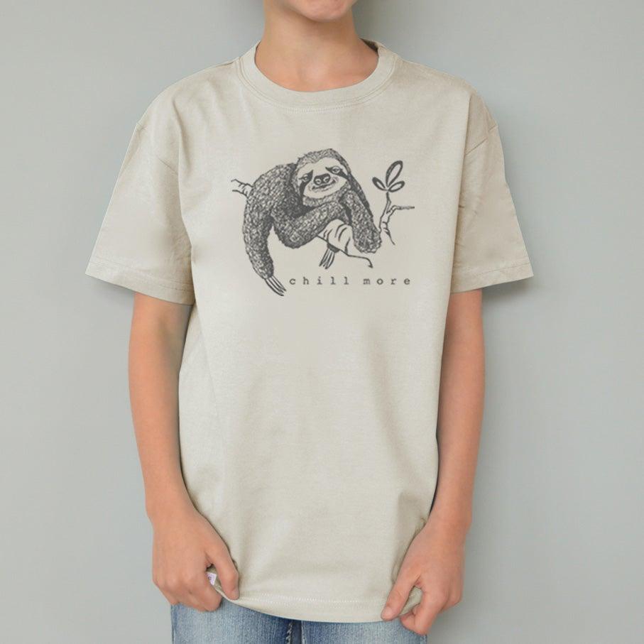 Uni-T "Chill More" Sloth T-Shirt for Kids | Playroom Avenue