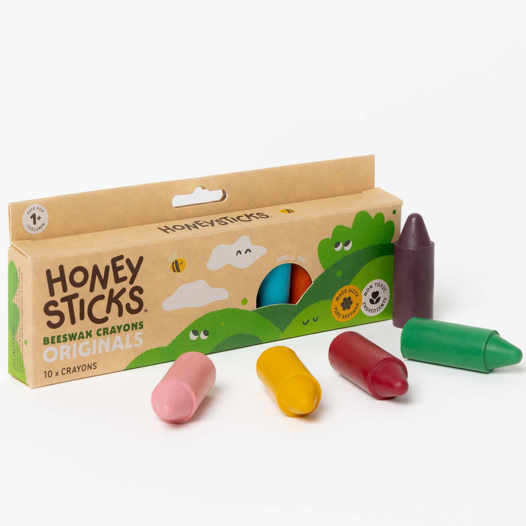 Honeysticks Beeswax Crayons Originals 10pk | Playroom Avenue