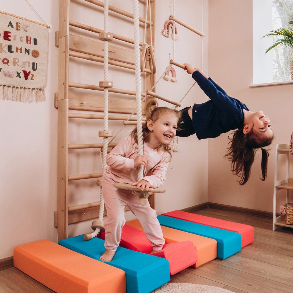 Wood and Hearts Swedish Ladder Gym | Playroom Avenue