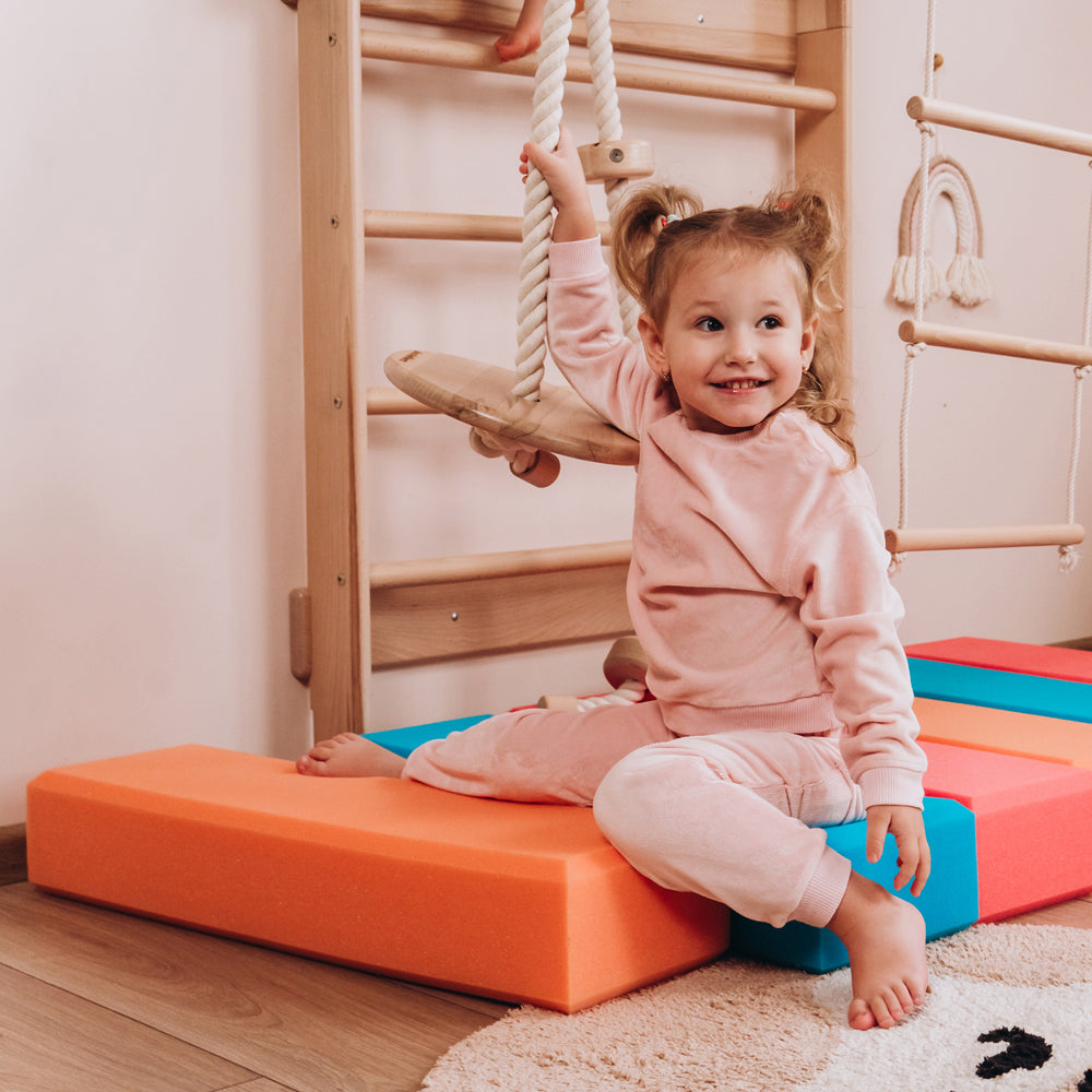 Wood and Hearts Swedish Ladder Gym | Playroom Avenue