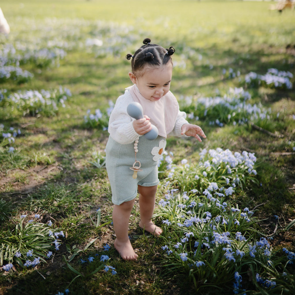 Mushie Silicone Baby Rattle Toy | Playroom Avenue