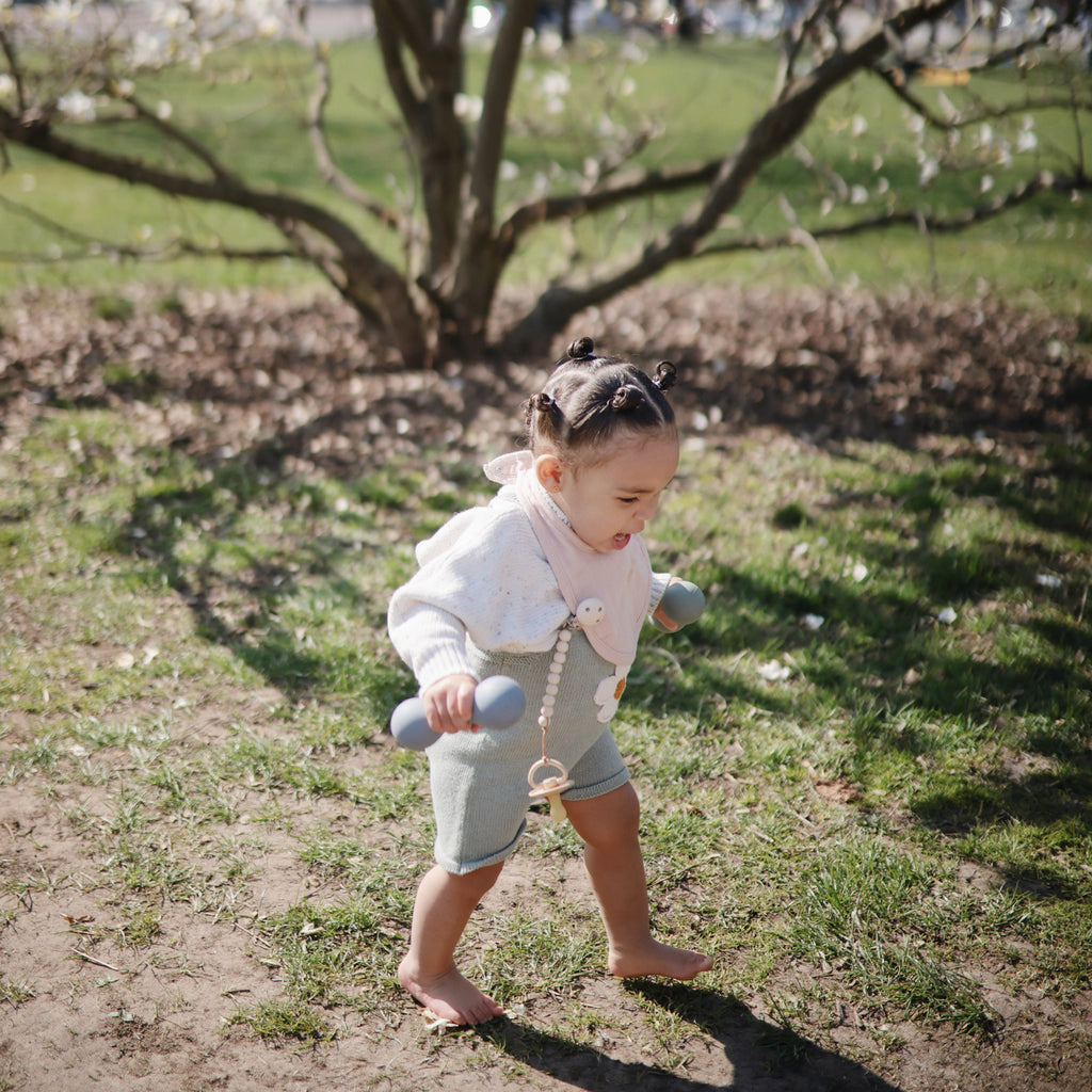 Mushie Silicone Baby Rattle Toy | Playroom Avenue