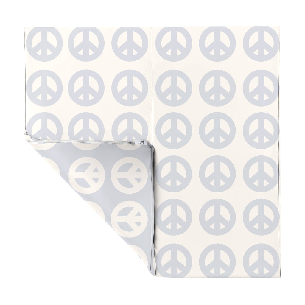 Toki Kids Peace Sign Vegan Leather Mat - Playroom Avenue