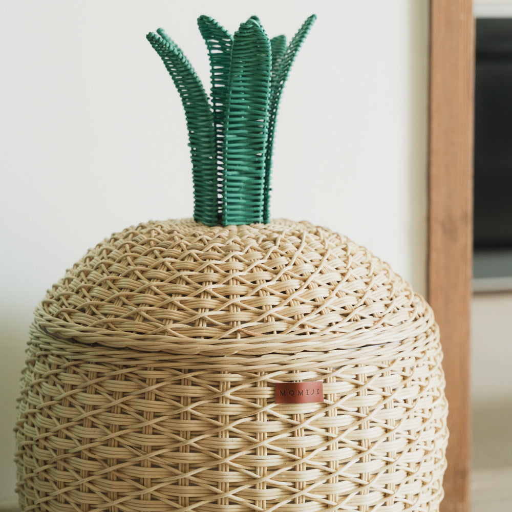 Momiji Pineapple Storage Basket Large - Natural | Playroom Avenue