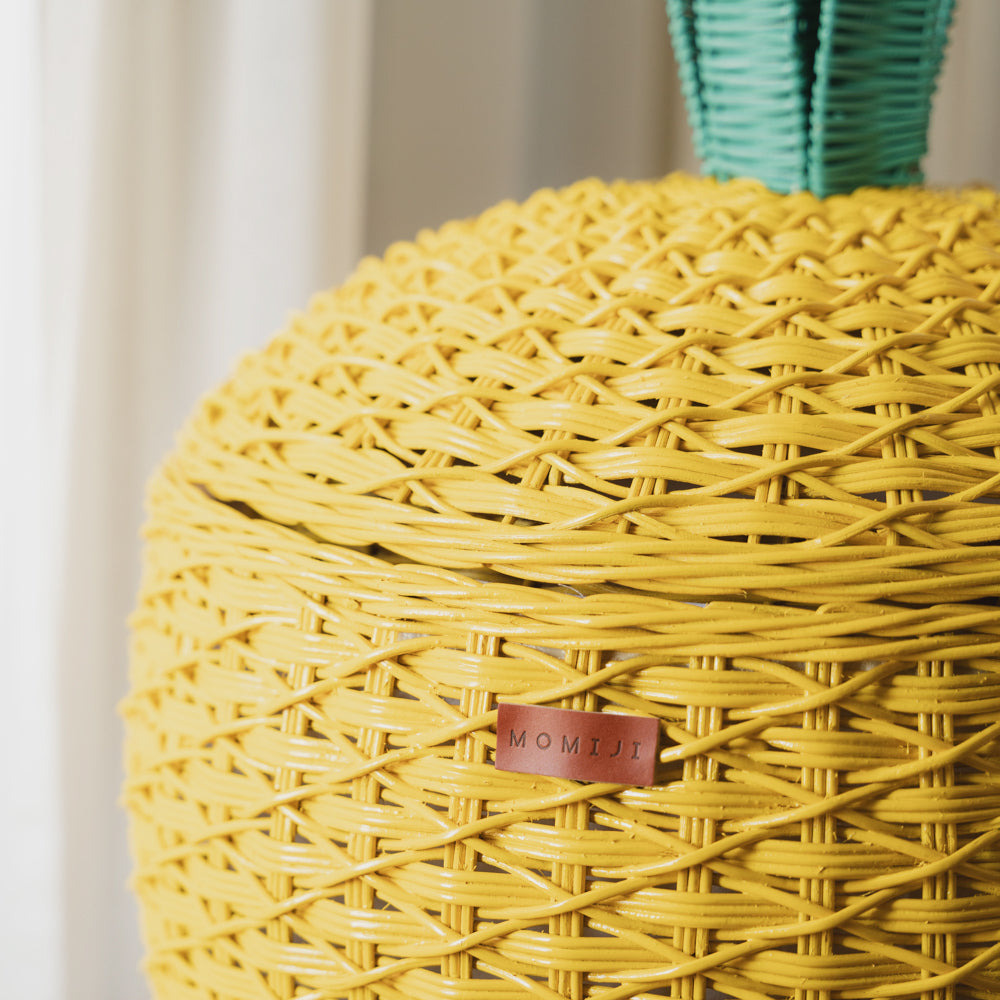 Momiji Pineapple Storage Basket Large - Yellow | Playroom Avenue