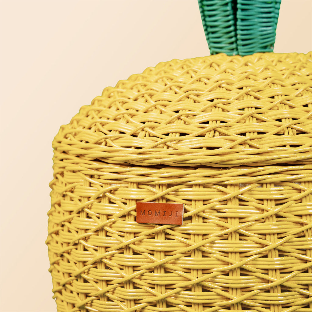 Momiji Pineapple Storage Basket Large - Yellow | Playroom Avenue