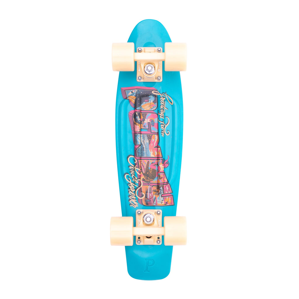 Penny Skateboards Postcard Coastal Blue 22"