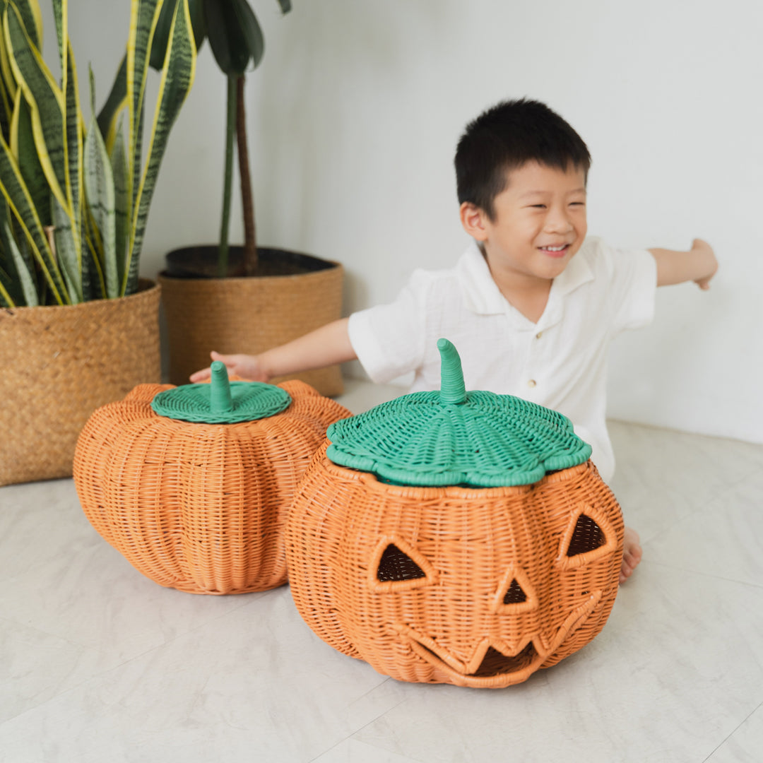 Momiji Pumpkin Face Basket | Playroom Avenue