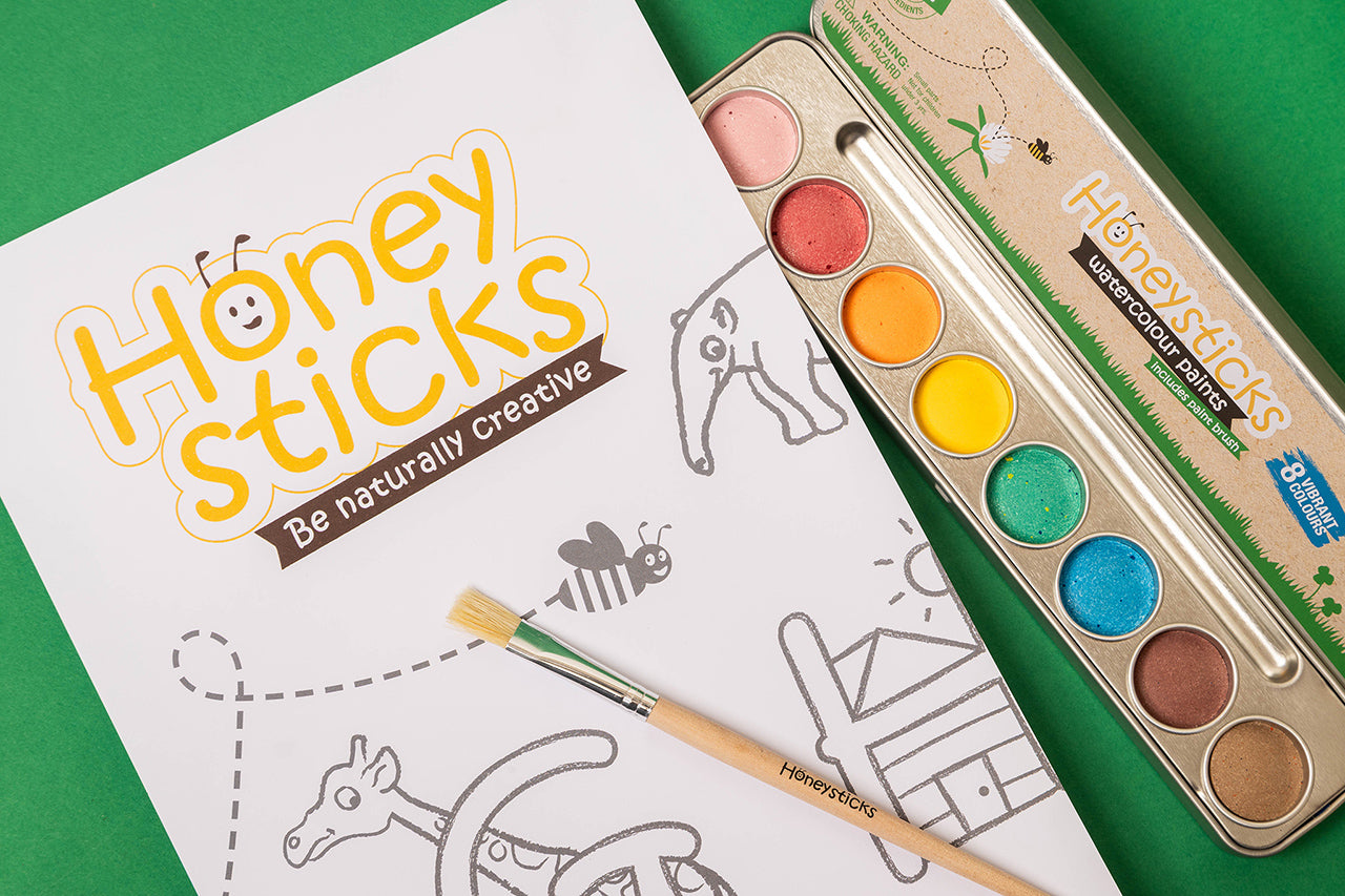 Honeysticks Jumbo Posters and Paints Activity Set | Playroom Avenue
