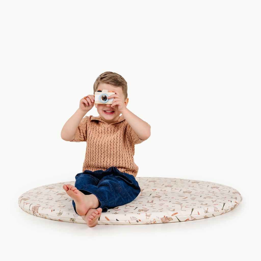Wholesale Padded Mini Playmat Paris Circle | Playroom Avenue