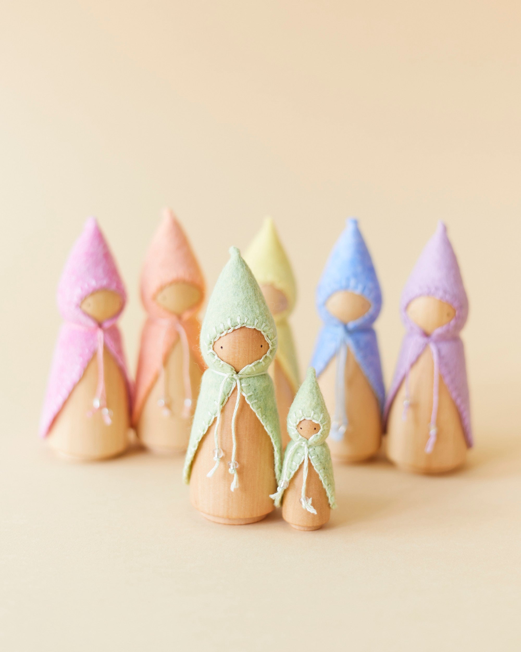 Wonderheart Pastel Green Wooden Gnome | Playroom Avenue