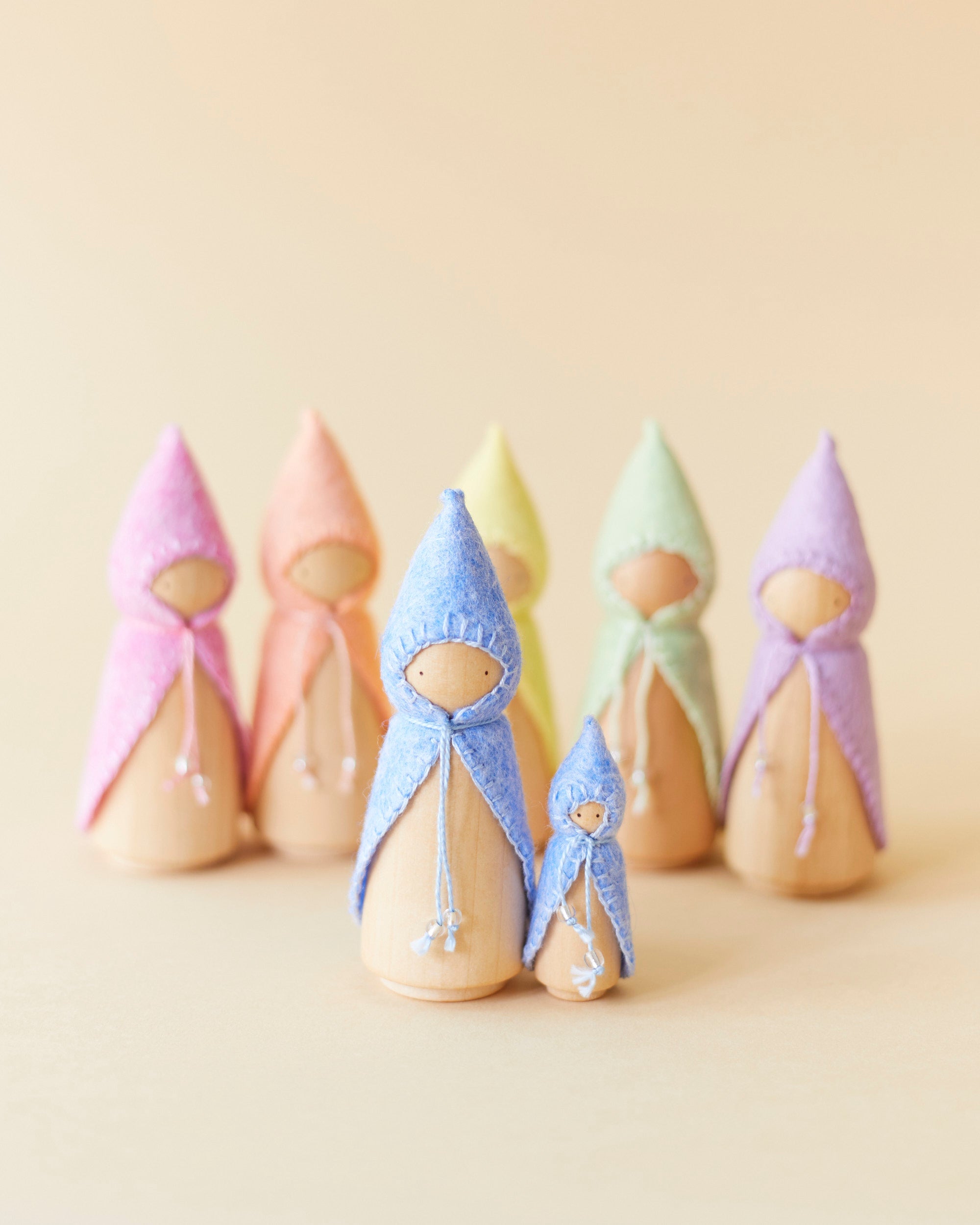 Wonderheart Mini Pastel Blue Wooden Gnome | Playroom Avenue