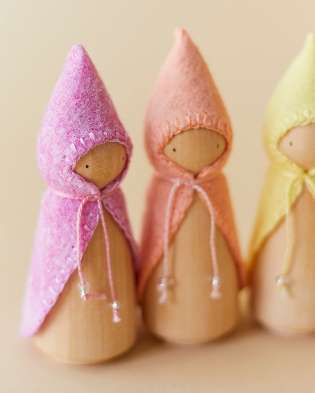 Wonderheart Pastel Rainbow Wooden Gnome Set | Playroom Avenue