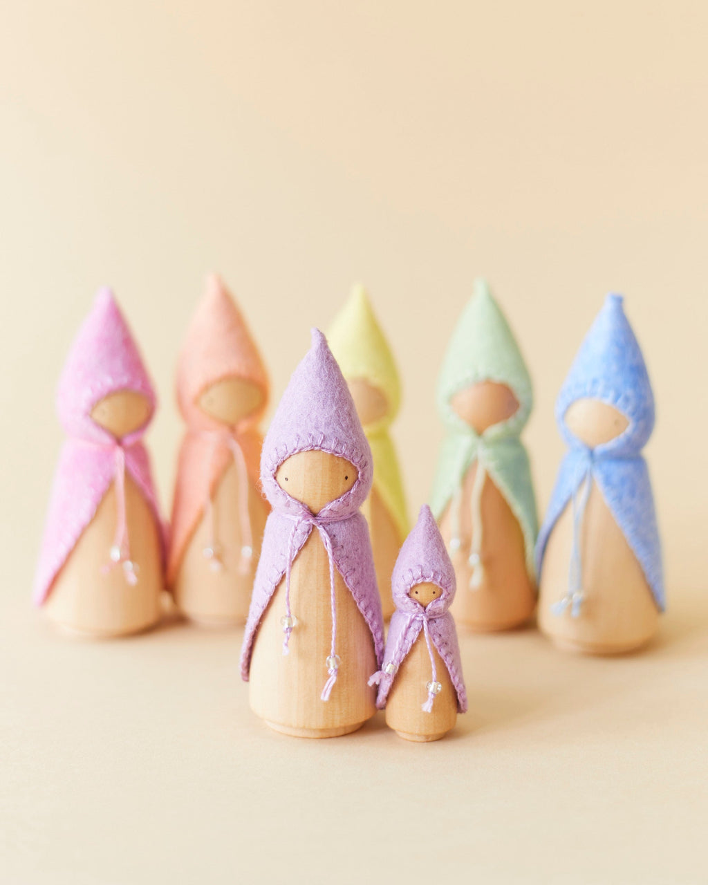 Wonderheart Pastel Purple Wooden Gnome | Playroom Avenue