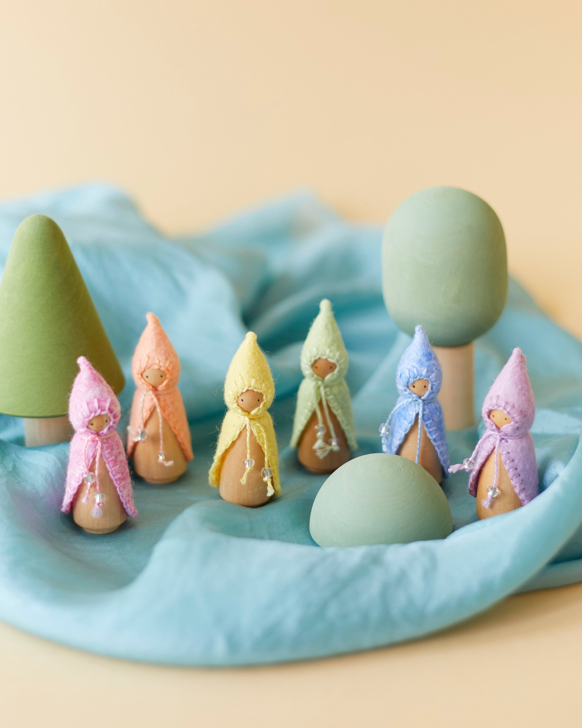 Wonderheart Mini Pastel Green Wooden Gnome | Playroom Avenue