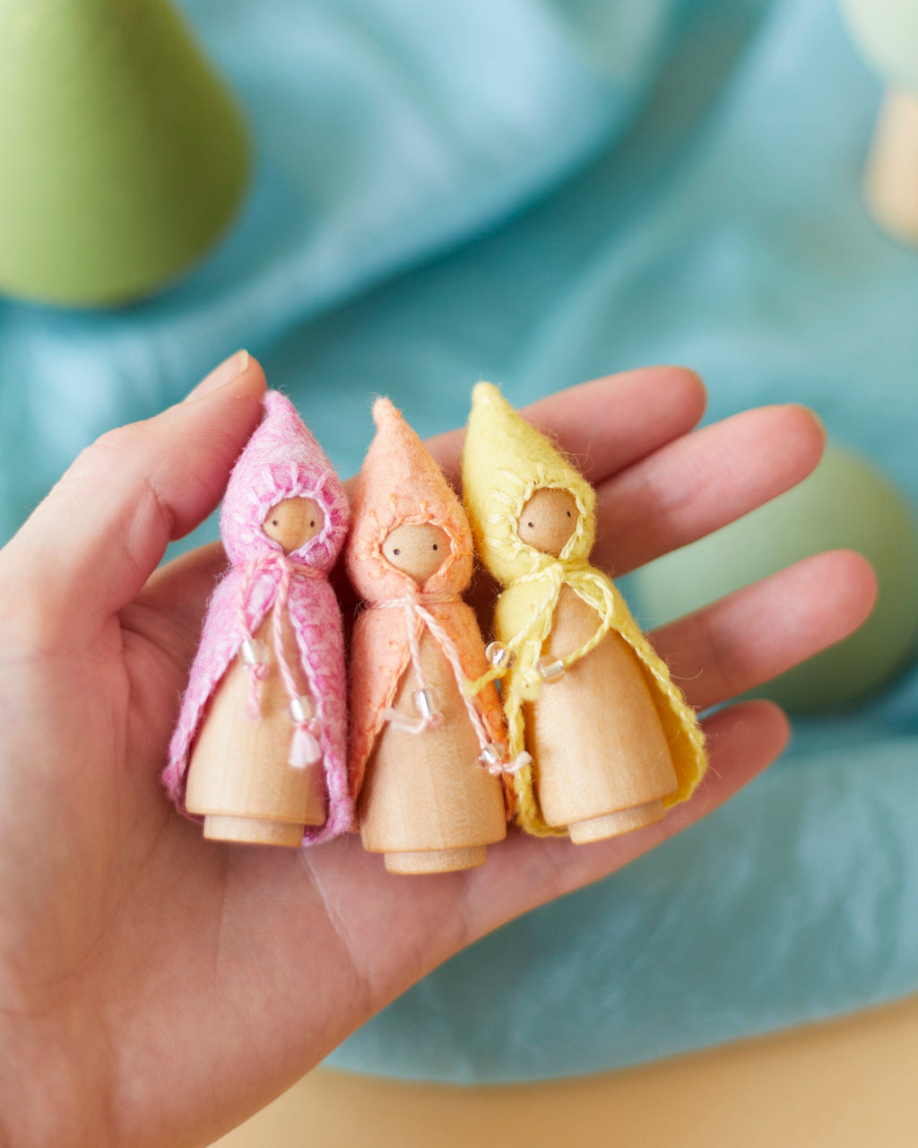 Wonderheart Mini Pastel Pink Wooden Gnome | Playroom Avenue