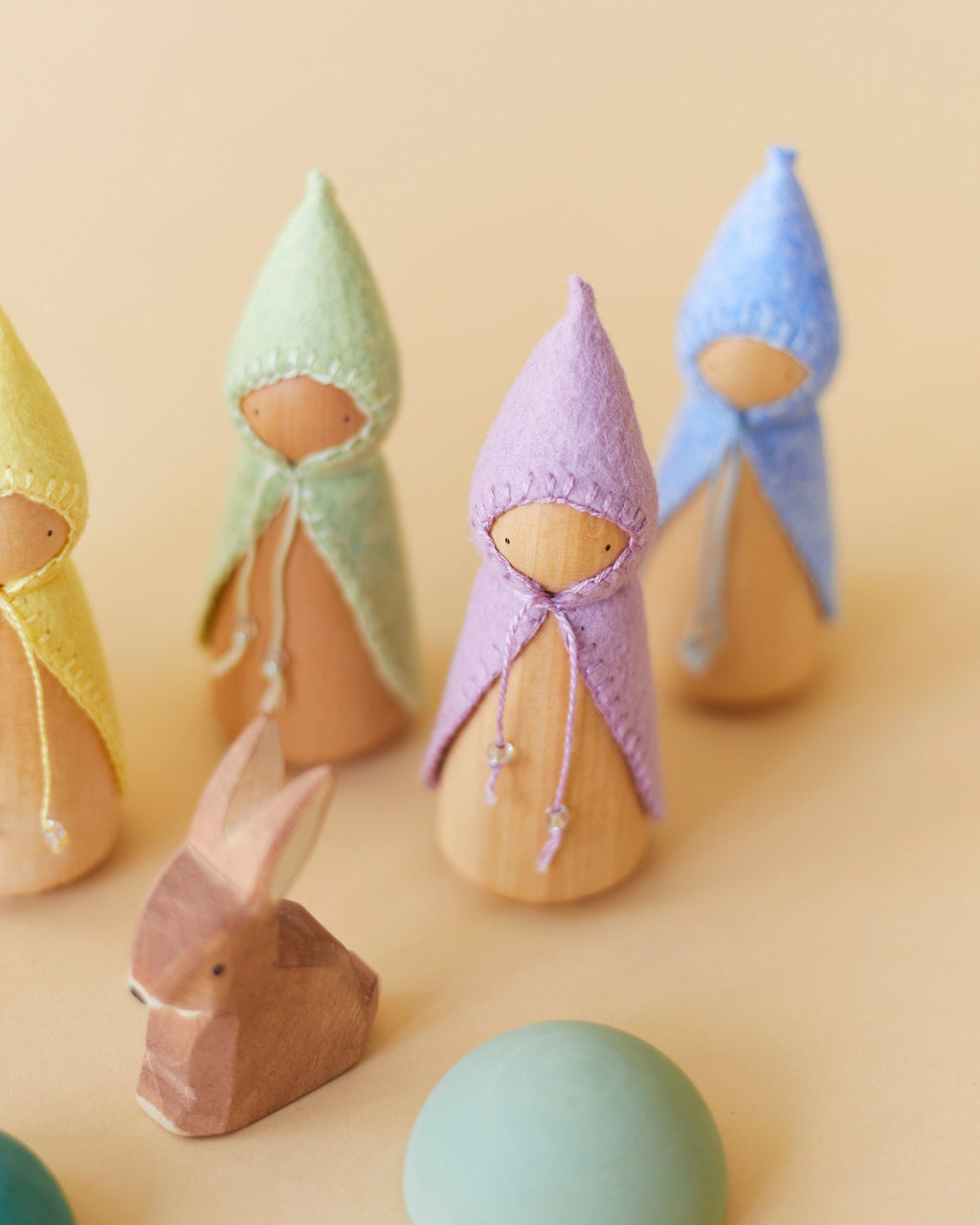 Wonderheart Pastel Blue Wooden Gnome | Playroom Avenue