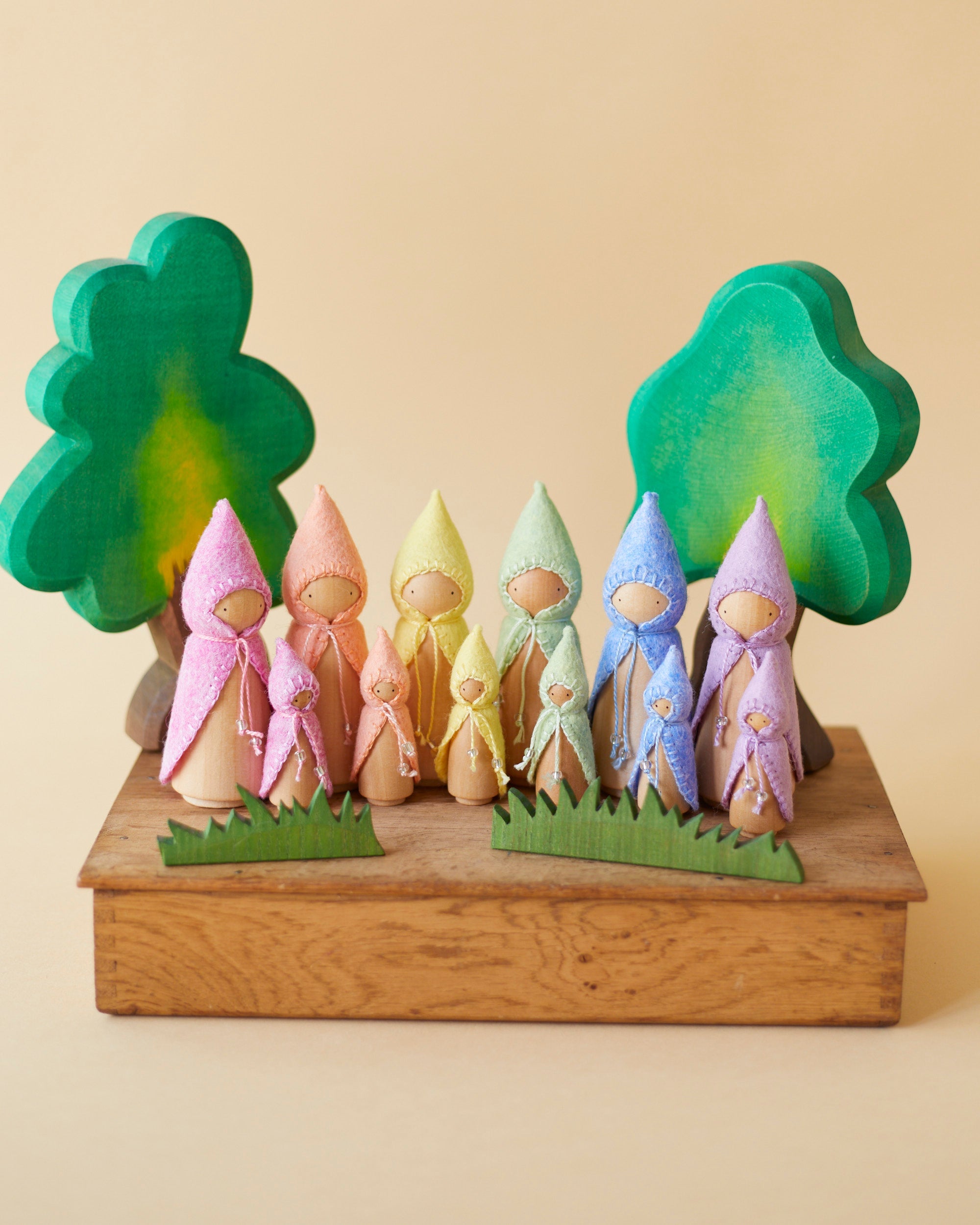 Wonderheart Mini Pastel Yellow Wooden Gnome