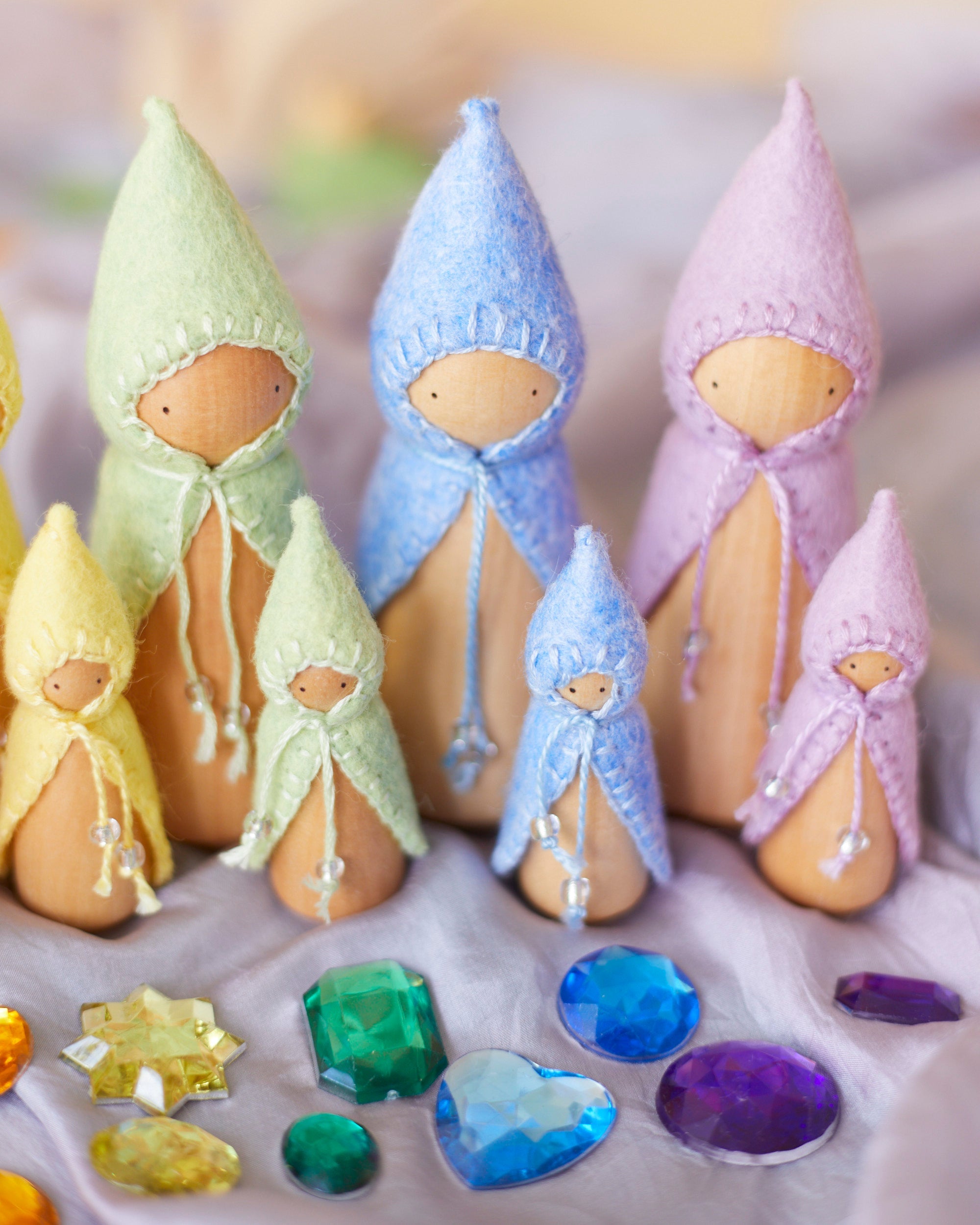 Wonderheart Mini Pastel Yellow Wooden Gnome