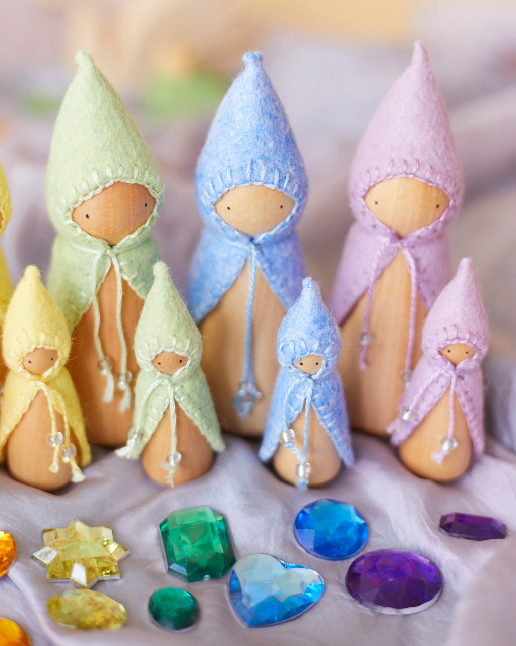 Wonderheart Mini Pastel Pink Wooden Gnome | Playroom Avenue