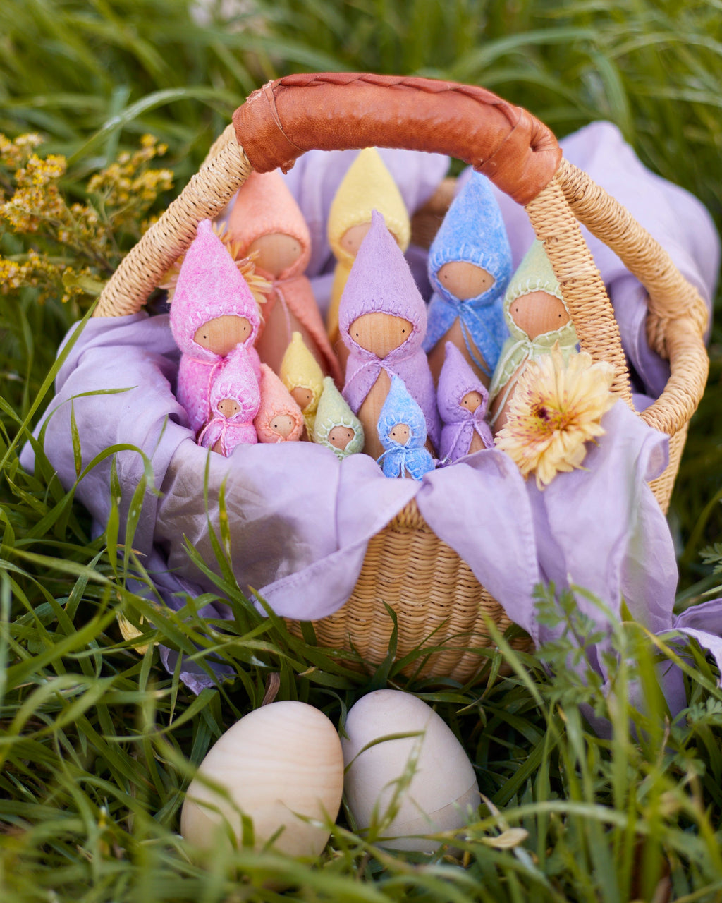 Wonderheart Mini Pastel Orange Wooden Gnome | Playroom Avenue