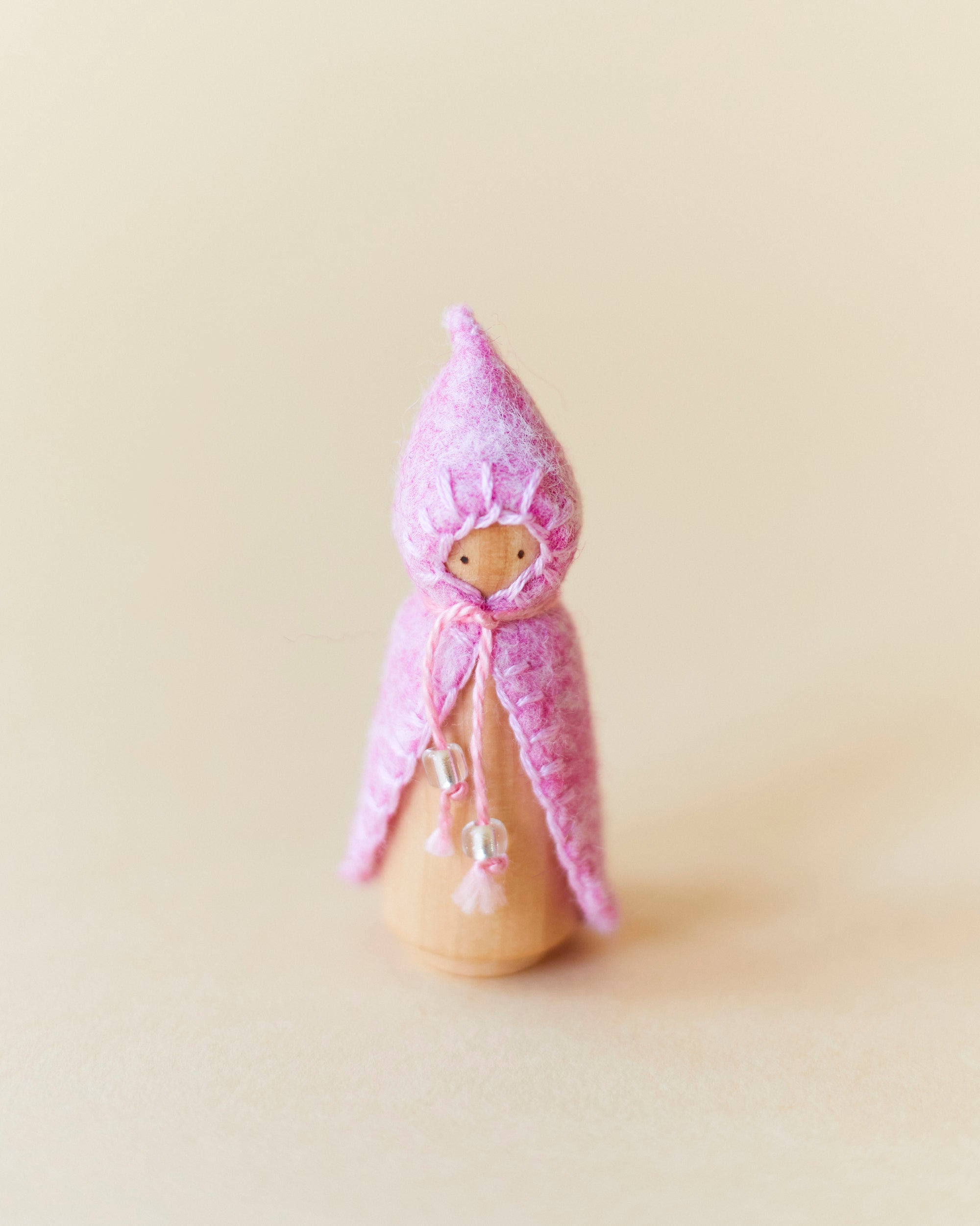 Wonderheart Mini Pastel Pink Wooden Gnome | Playroom Avenue