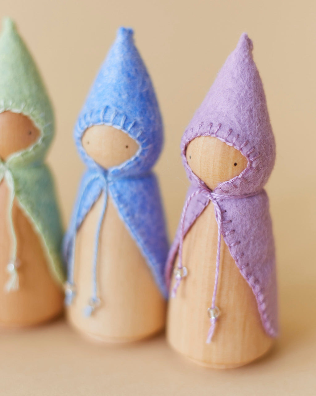 Wonderheart Pastel Rainbow Wooden Gnome Set | Playroom Avenue