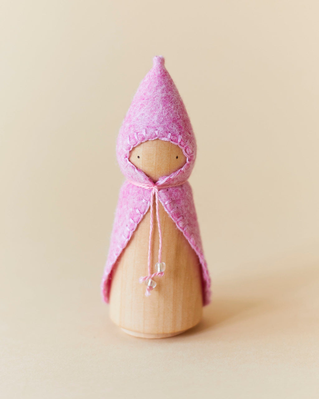 Wonderheart Pastel Pink Wooden Gnome | Playroom Avenue