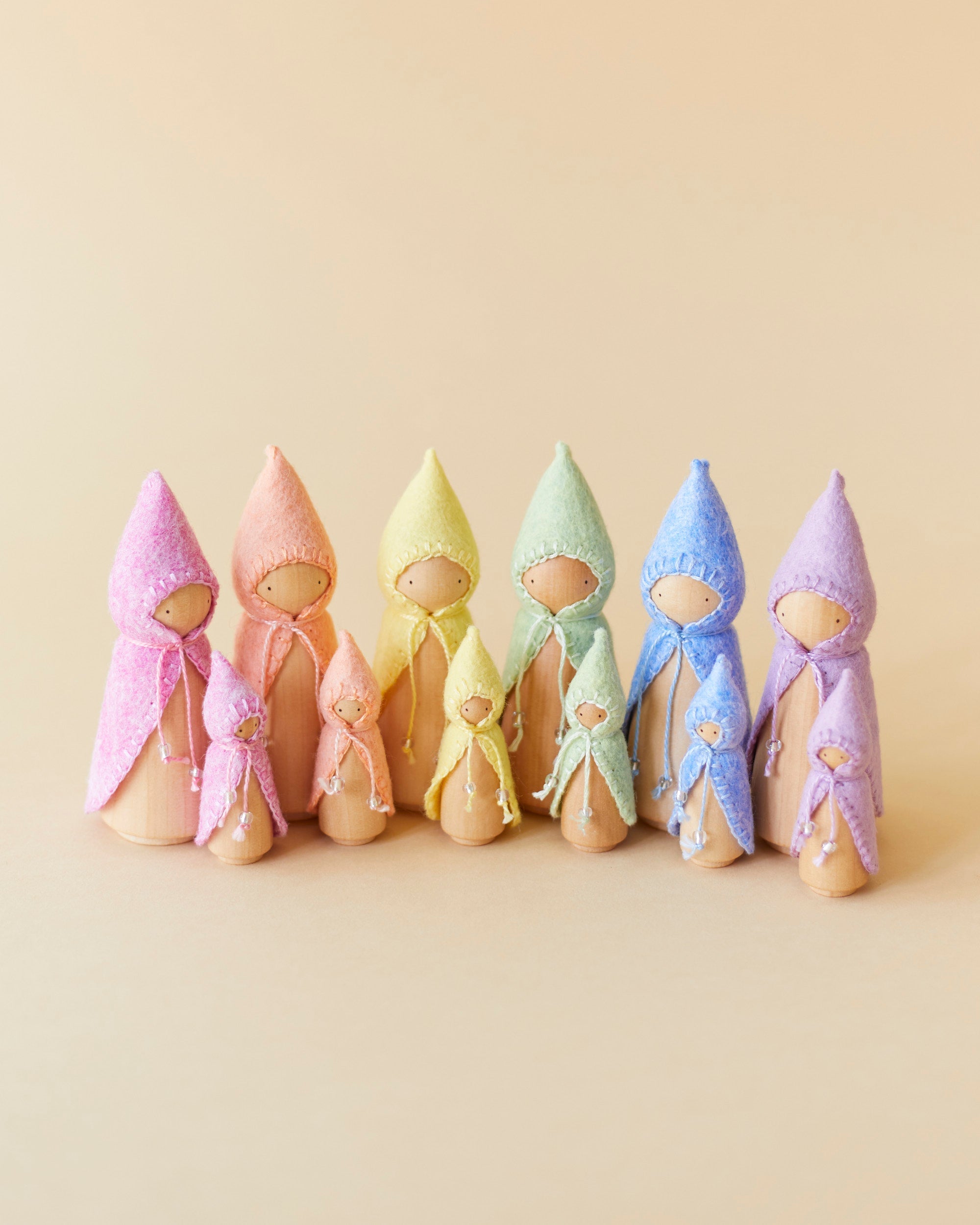 Wonderheart Pastel Yellow Wooden Gnome | Playroom Avenue