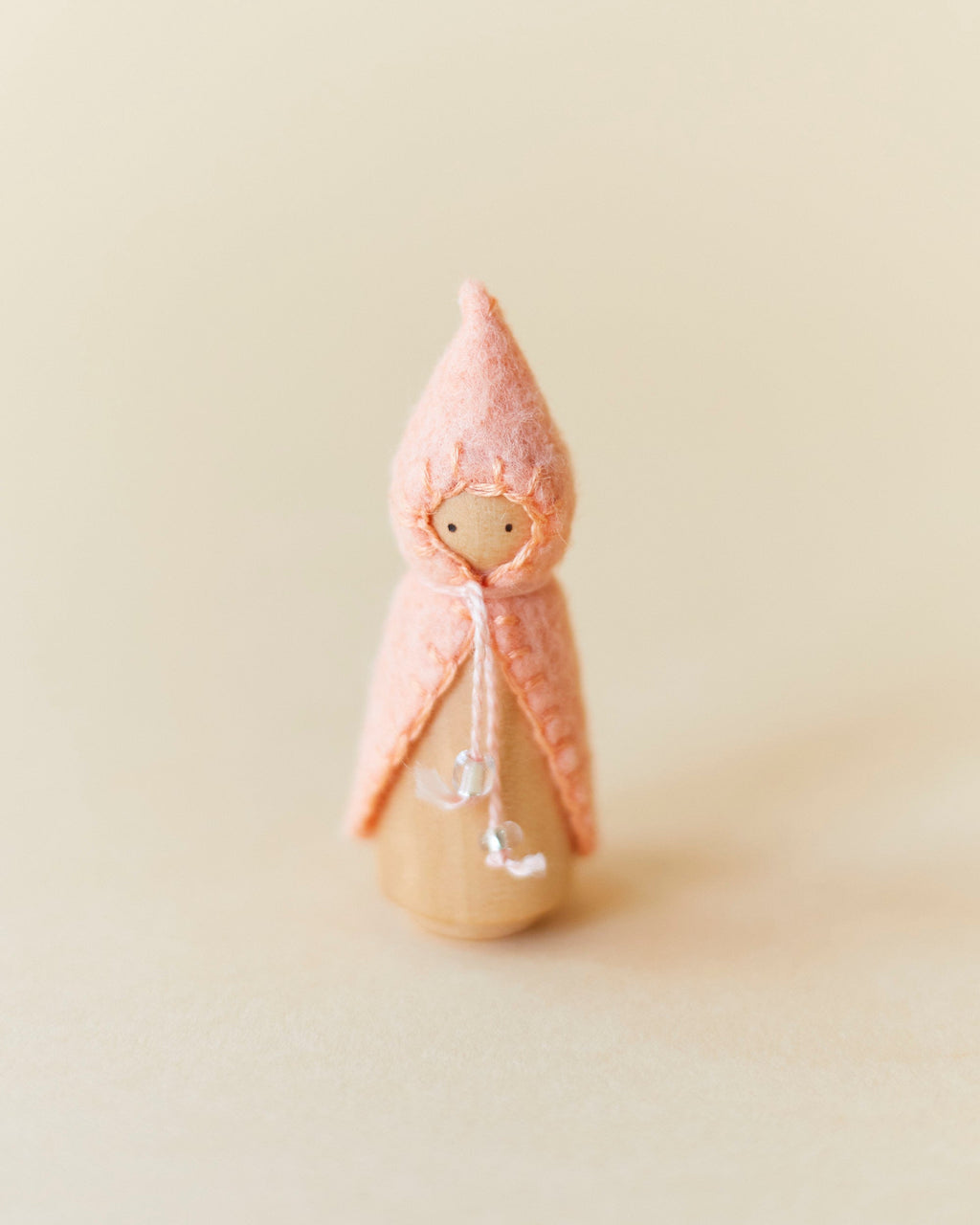 Wonderheart Mini Pastel Orange Wooden Gnome | Playroom Avenue