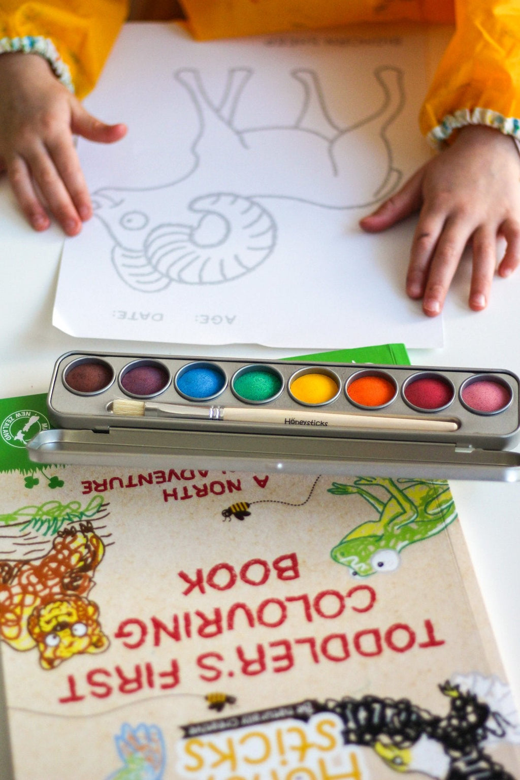 Toddlers First Coloring Book - A North American Adventure | Playroom Avenue