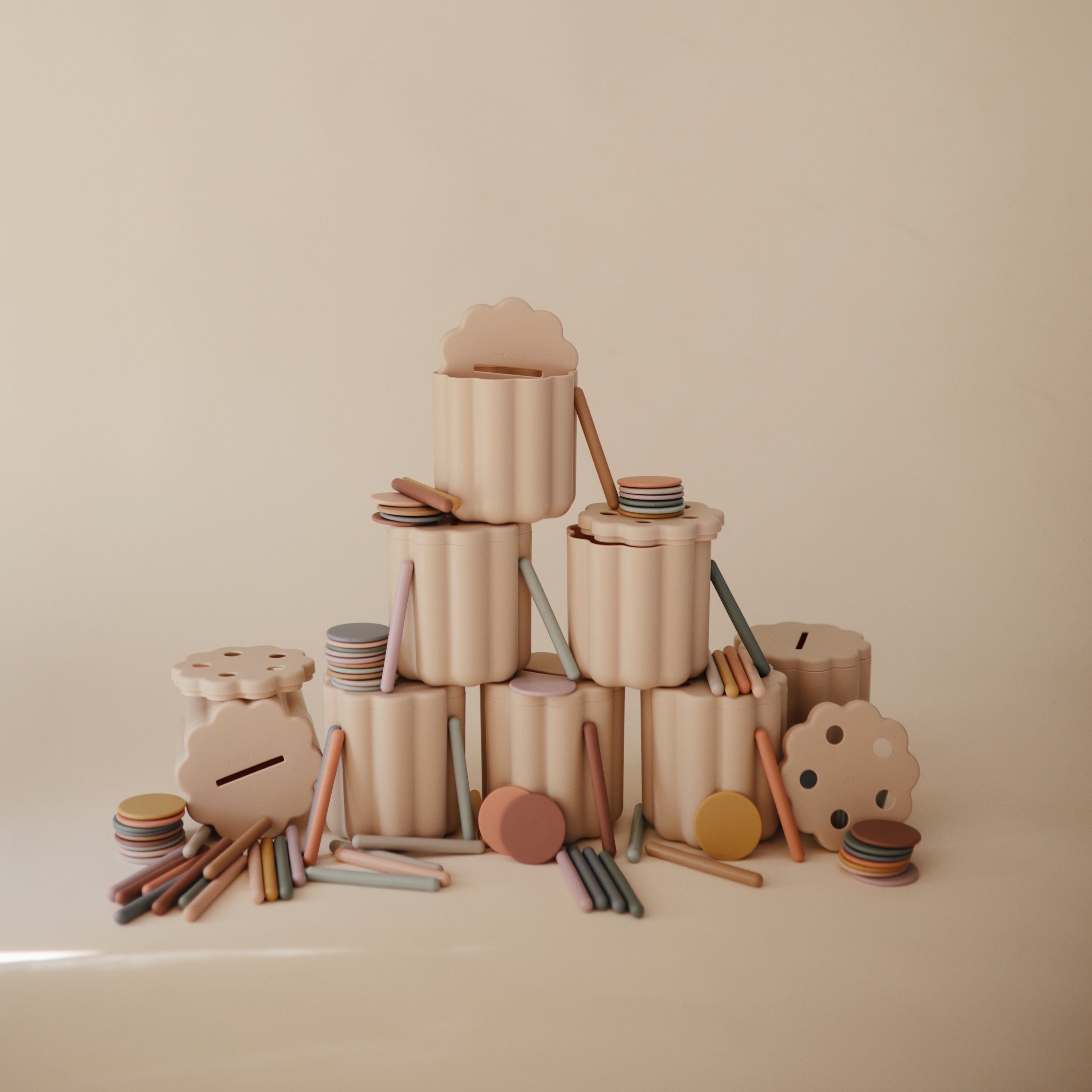 Mushie Coin & Tube Sorting Set | Playroom Avenue