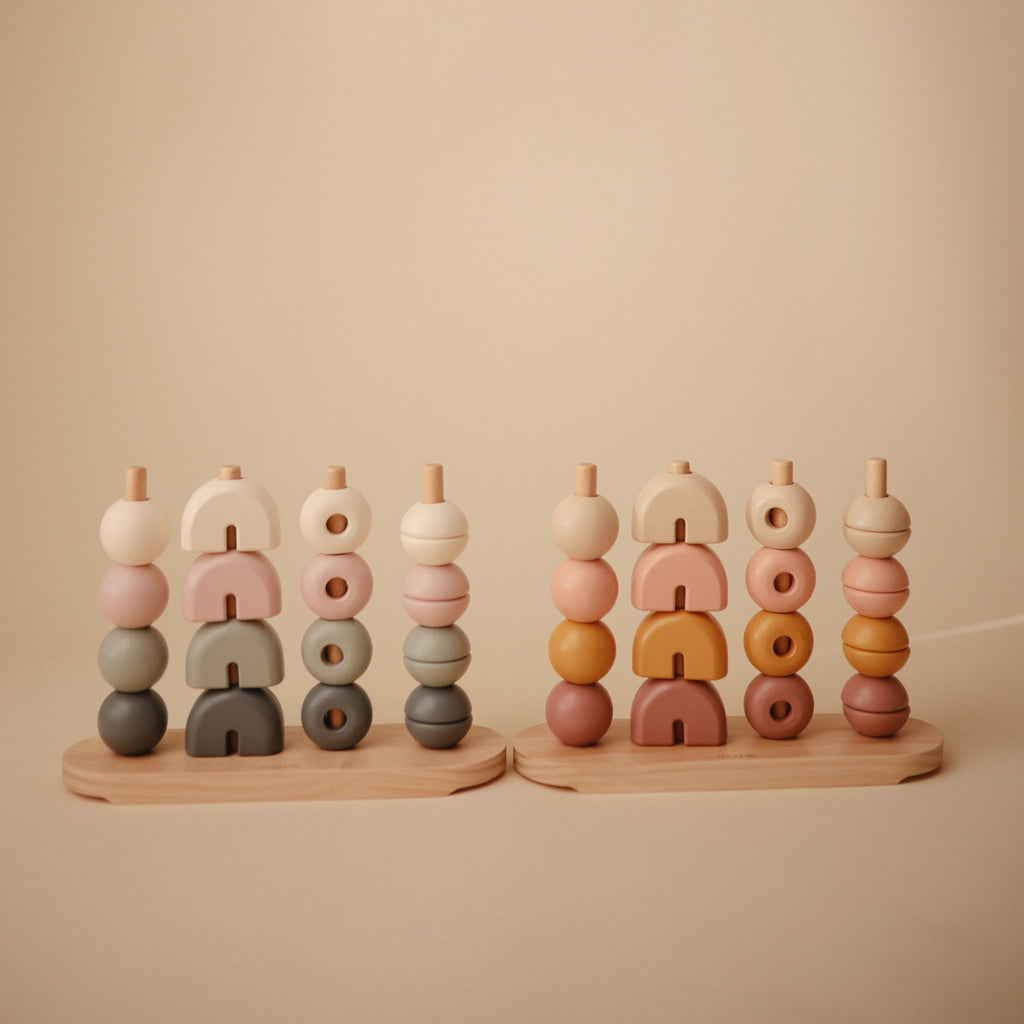 Mushie Wooden Multi Shape Stacker | Playroom Avenue