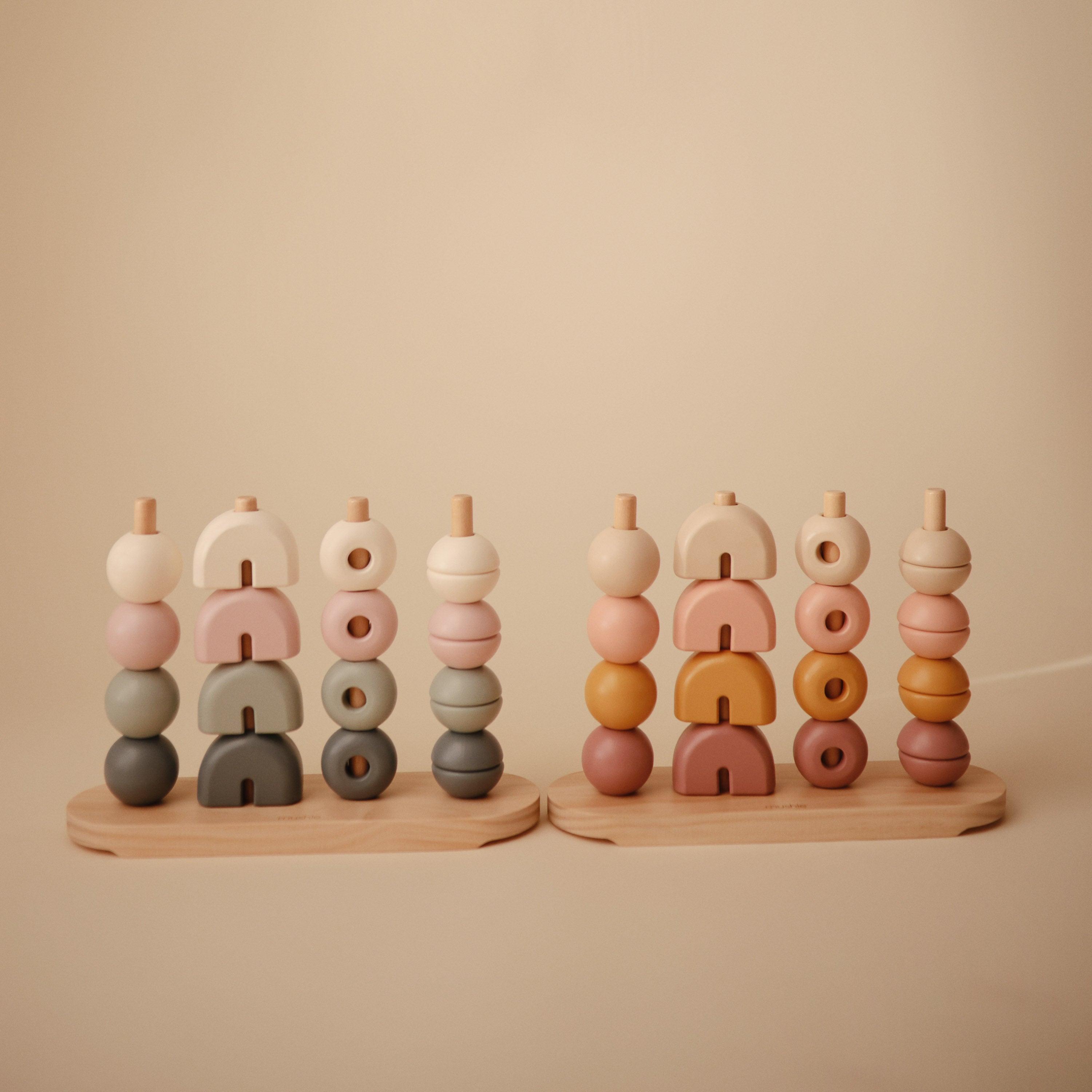 Mushie Wooden Multi Shape Stacker | Playroom Avenue