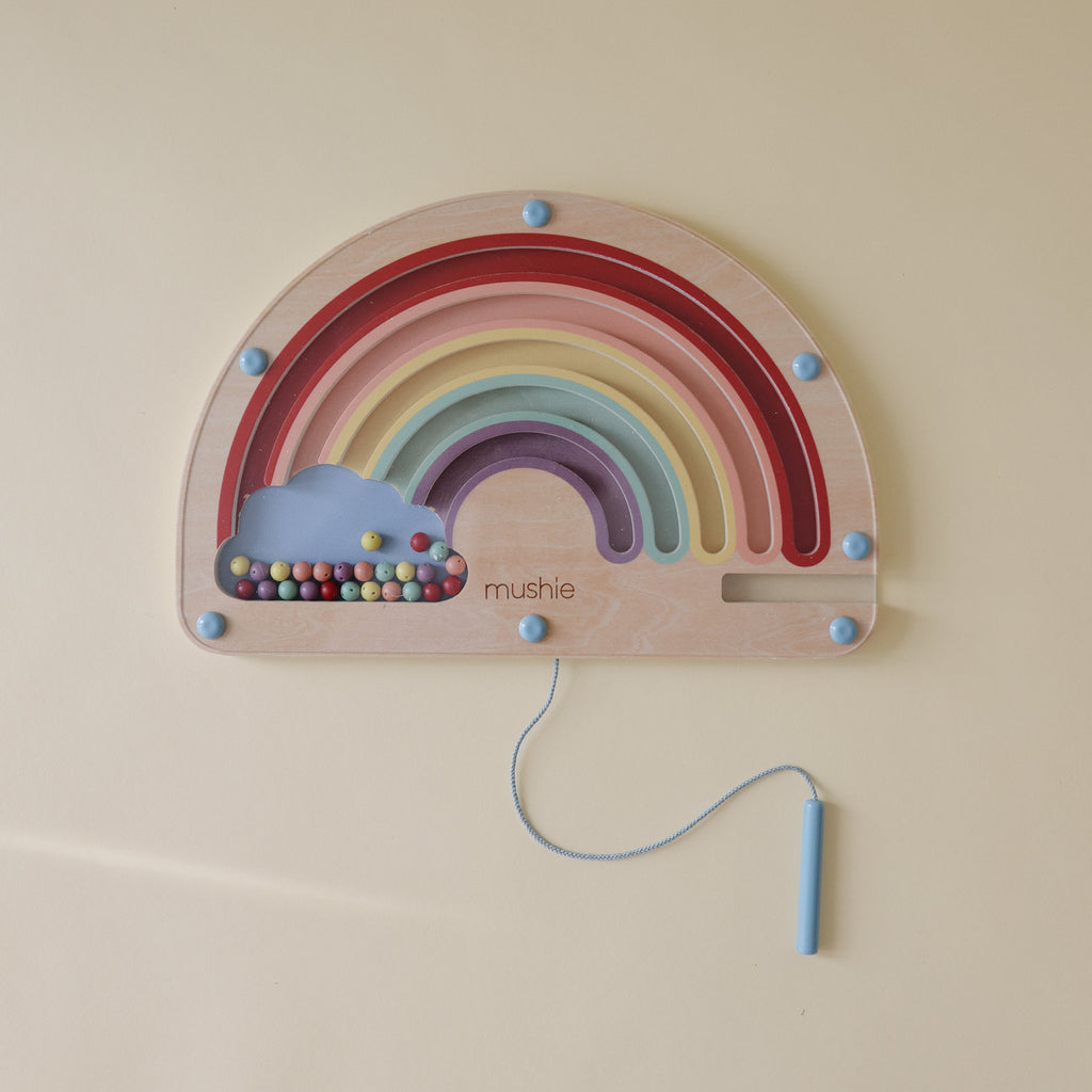 Mushie Wooden Magnetic Rainbow Maze | Playroom Avenue