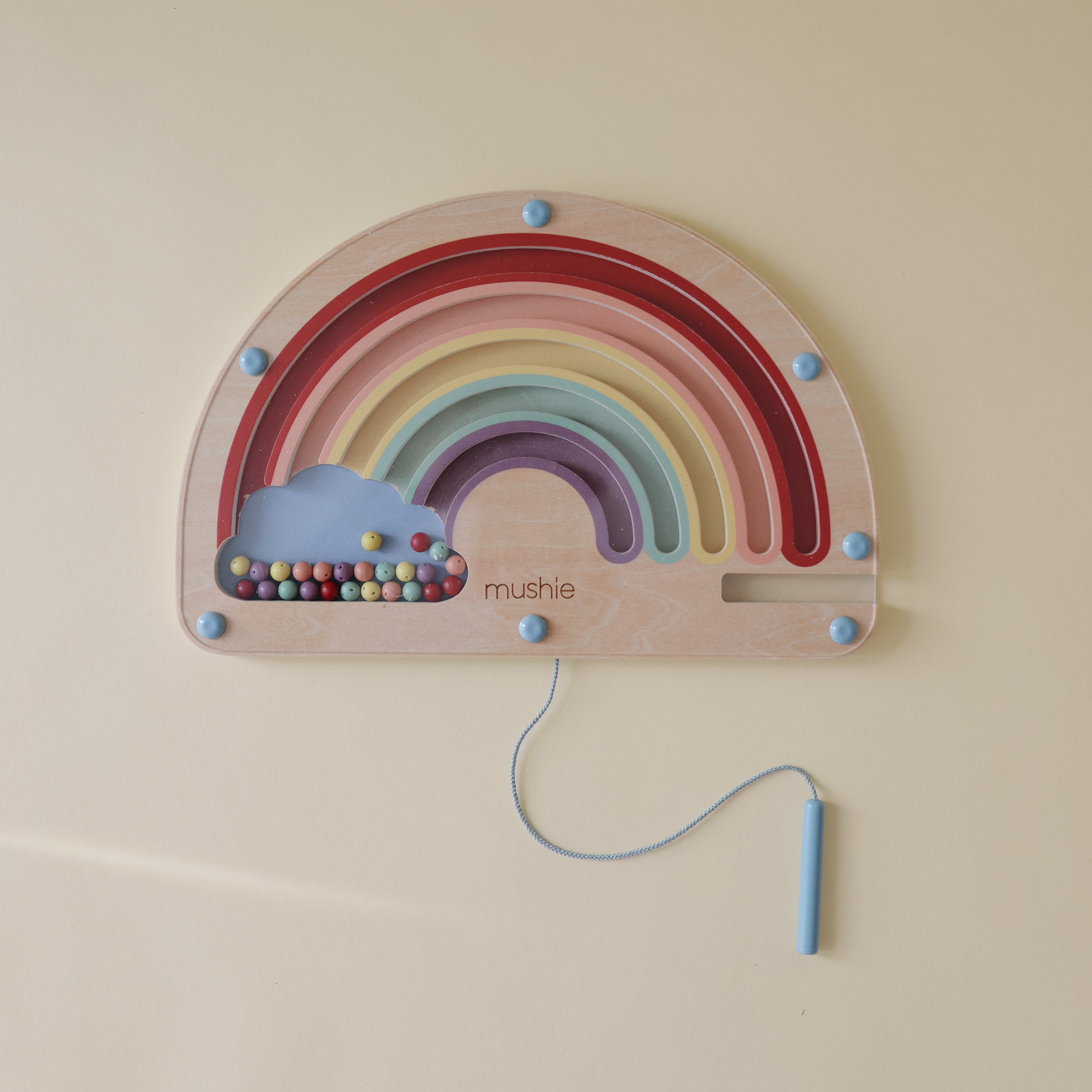 Mushie Wooden Magnetic Rainbow Maze | Playroom Avenue