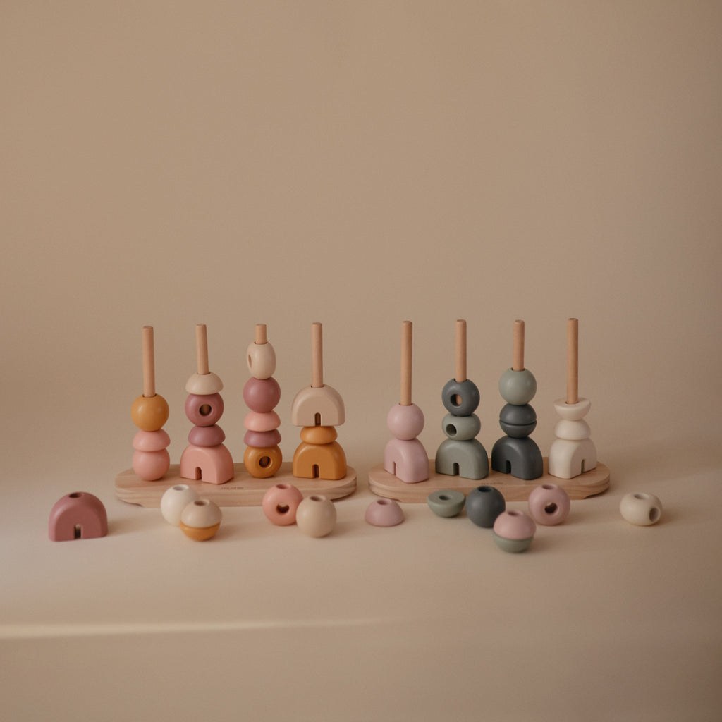 Mushie Wooden Multi Shape Stacker | Playroom Avenue