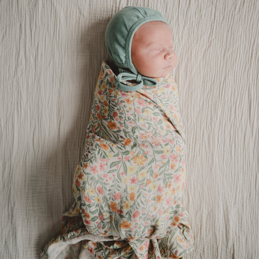 Mushie Organic Cotton Muslin Swaddle Blanket | Playroom Avenue