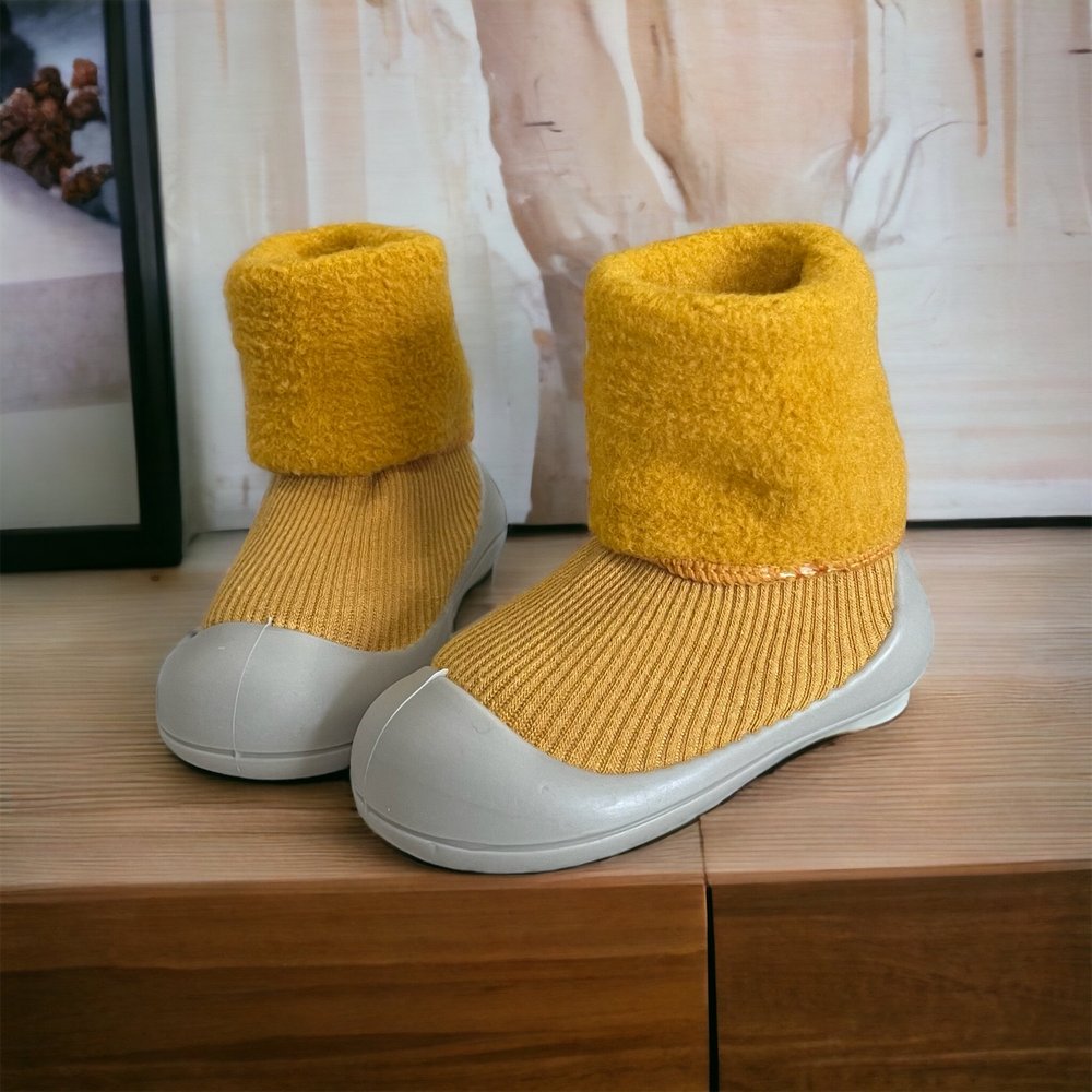 Ozznekshoes Cozy Sock Shoes for Kids- Warm First Walker Shoes | Fleece Lined | Playroom Avenue