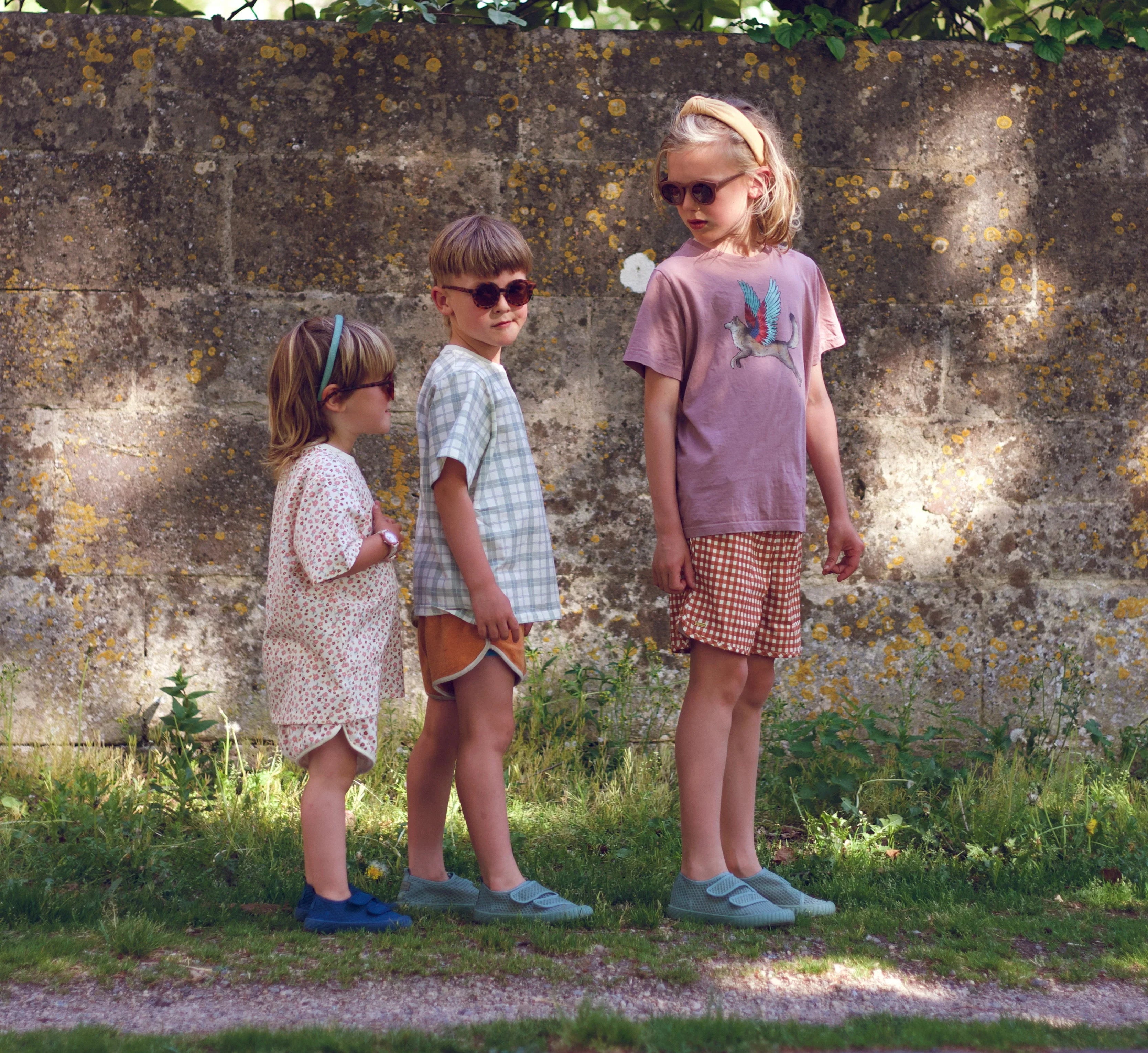 GRECH & CO. Swim Trunks | UPF + Recycled - Sienna Gingham | Playroom Avenue